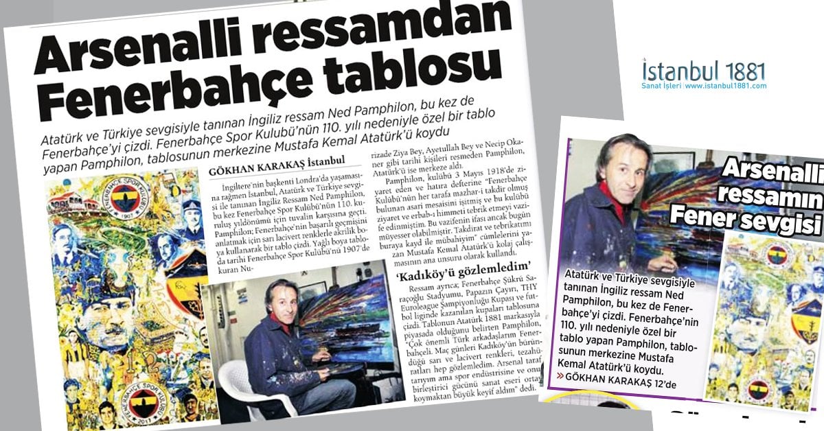 Fenerbahçe 110 Years Tablosu ve Posteri